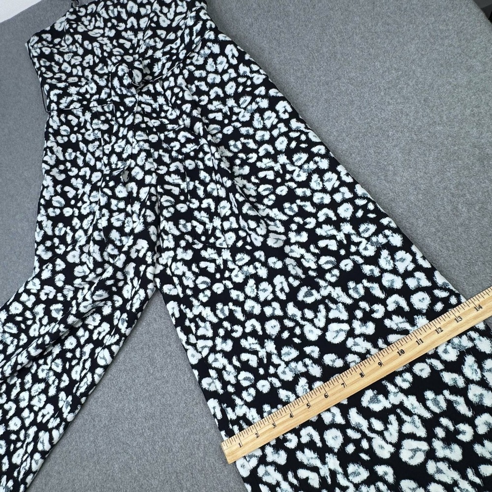 Banana Republic Cropped Wide Leg Jumpsuit Womens Size 4P Square‎ Neck Belted - Picture 10 of 10